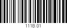 Código de barras (EAN, GTIN, SKU, ISBN): '111B.01'
