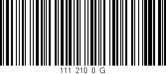 Código de barras (EAN, GTIN, SKU, ISBN): '111_210_0_G'