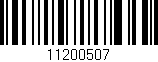 Código de barras (EAN, GTIN, SKU, ISBN): '11200507'
