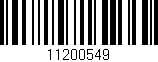 Código de barras (EAN, GTIN, SKU, ISBN): '11200549'