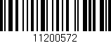 Código de barras (EAN, GTIN, SKU, ISBN): '11200572'