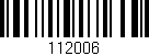Código de barras (EAN, GTIN, SKU, ISBN): '112006'