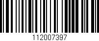 Código de barras (EAN, GTIN, SKU, ISBN): '112007397'