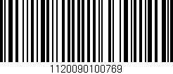 Código de barras (EAN, GTIN, SKU, ISBN): '1120090100769'