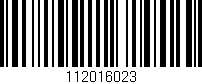 Código de barras (EAN, GTIN, SKU, ISBN): '112016023'