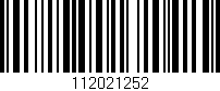 Código de barras (EAN, GTIN, SKU, ISBN): '112021252'