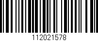 Código de barras (EAN, GTIN, SKU, ISBN): '112021578'