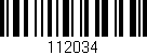 Código de barras (EAN, GTIN, SKU, ISBN): '112034'