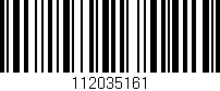 Código de barras (EAN, GTIN, SKU, ISBN): '112035161'
