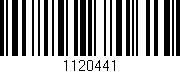 Código de barras (EAN, GTIN, SKU, ISBN): '1120441'