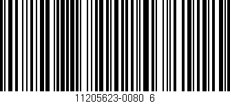 Código de barras (EAN, GTIN, SKU, ISBN): '11205623-0080_6'