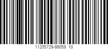 Código de barras (EAN, GTIN, SKU, ISBN): '11205729-88059_10'