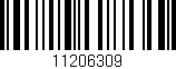 Código de barras (EAN, GTIN, SKU, ISBN): '11206309'