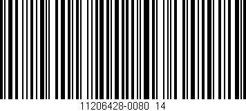 Código de barras (EAN, GTIN, SKU, ISBN): '11206428-0080_14'