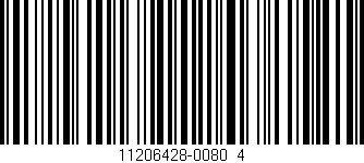 Código de barras (EAN, GTIN, SKU, ISBN): '11206428-0080_4'