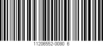 Código de barras (EAN, GTIN, SKU, ISBN): '11206552-0080_6'
