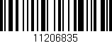 Código de barras (EAN, GTIN, SKU, ISBN): '11206835'