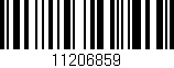 Código de barras (EAN, GTIN, SKU, ISBN): '11206859'