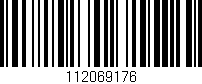 Código de barras (EAN, GTIN, SKU, ISBN): '112069176'