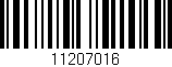 Código de barras (EAN, GTIN, SKU, ISBN): '11207016'