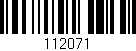 Código de barras (EAN, GTIN, SKU, ISBN): '112071'