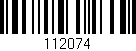 Código de barras (EAN, GTIN, SKU, ISBN): '112074'