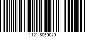 Código de barras (EAN, GTIN, SKU, ISBN): '1121-5860043'
