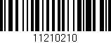 Código de barras (EAN, GTIN, SKU, ISBN): '11210210'