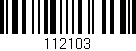 Código de barras (EAN, GTIN, SKU, ISBN): '112103'