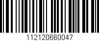 Código de barras (EAN, GTIN, SKU, ISBN): '112120660047'