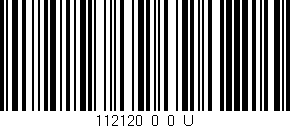 Código de barras (EAN, GTIN, SKU, ISBN): '112120_0_0_U'