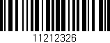 Código de barras (EAN, GTIN, SKU, ISBN): '11212326'
