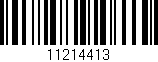 Código de barras (EAN, GTIN, SKU, ISBN): '11214413'