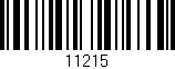 Código de barras (EAN, GTIN, SKU, ISBN): '11215'