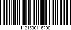 Código de barras (EAN, GTIN, SKU, ISBN): '1121500116790'