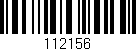 Código de barras (EAN, GTIN, SKU, ISBN): '112156'