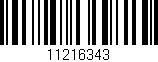 Código de barras (EAN, GTIN, SKU, ISBN): '11216343'