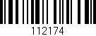 Código de barras (EAN, GTIN, SKU, ISBN): '112174'