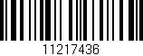 Código de barras (EAN, GTIN, SKU, ISBN): '11217436'