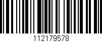 Código de barras (EAN, GTIN, SKU, ISBN): '112179578'