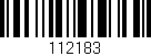 Código de barras (EAN, GTIN, SKU, ISBN): '112183'