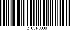Código de barras (EAN, GTIN, SKU, ISBN): '1121831-0009'