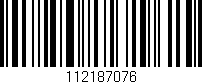 Código de barras (EAN, GTIN, SKU, ISBN): '112187076'