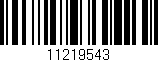 Código de barras (EAN, GTIN, SKU, ISBN): '11219543'