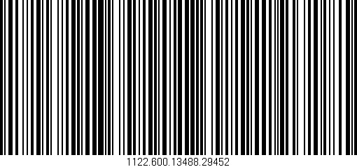 Código de barras (EAN, GTIN, SKU, ISBN): '1122.600.13488.29452'