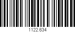 Código de barras (EAN, GTIN, SKU, ISBN): '1122.634'