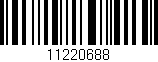 Código de barras (EAN, GTIN, SKU, ISBN): '11220688'