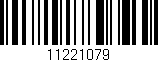 Código de barras (EAN, GTIN, SKU, ISBN): '11221079'
