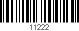 Código de barras (EAN, GTIN, SKU, ISBN): '11222'