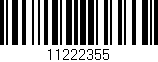 Código de barras (EAN, GTIN, SKU, ISBN): '11222355'